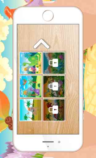 Giochi Dinosaur per bambini gratis: Cute Dino Treno Jigsaw Puzzle per prescolare e Toddlers 4