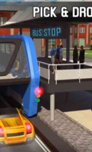 elevato auto-bus conducente 3D: futuristico gioco 4
