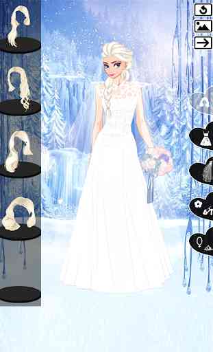 ❄ Icy Wedding ❄ Winter frozen Bride dress up 2