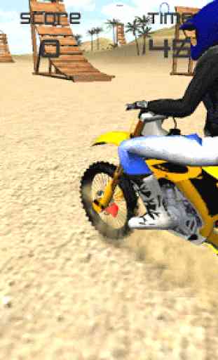 Motocross Spiaggia Salto 3D 1