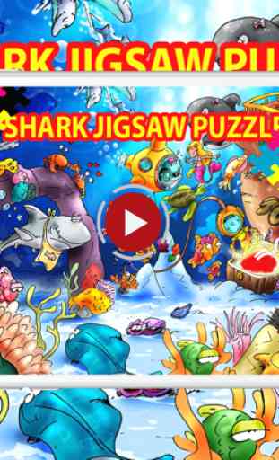 Gioco di puzzle di pesci di squalo gioco per i bam 4