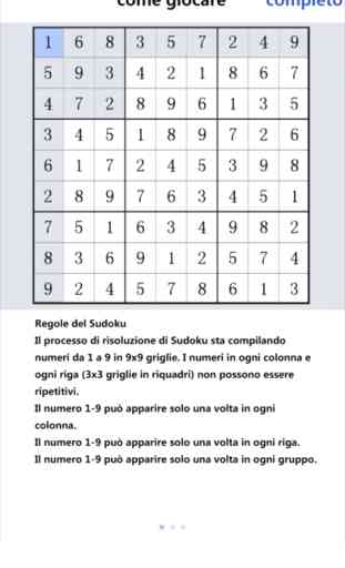 Sudoku -Pensiero logico puzzle 1