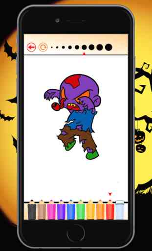 Zombie Fantasma Coloring Book -Disegno per bambini 1