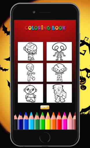 Zombie Fantasma Coloring Book -Disegno per bambini 2