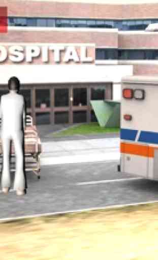 City Ambulance Driving Game 3D: Corsa di emergenza 2