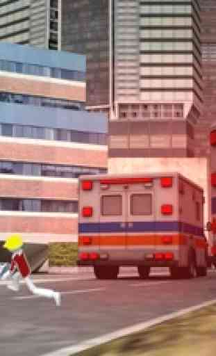 City Ambulance Driving Game 3D: Corsa di emergenza 3