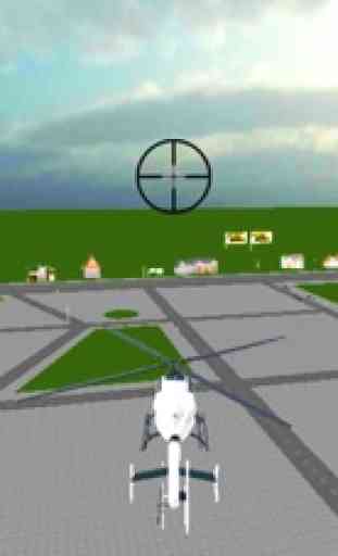Polizia copia di elicottero sim 3d- pilota insegui 4