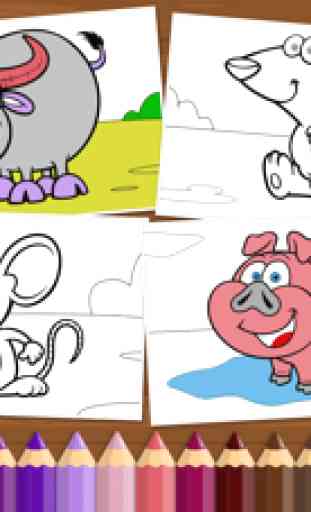 Animali divertenti - Libro da colorare per bambini, bambine e ragazzi - Gioco gratuito 2