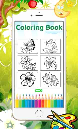 Flower Coloring Book - Scopri disegno e pittura per bambini 3