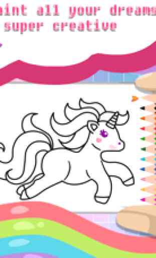Magic Pegasus Coloring Book - Animali colorazione 2