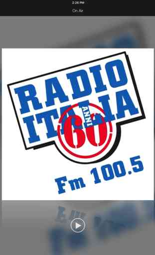Radio Italia Anni 60Roma 100.5 2