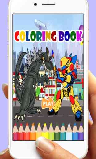 Robot ferro per libro da colorare Giochi 1