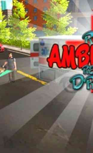 Vera ambulanza di soccorso guida - driver di auto 1