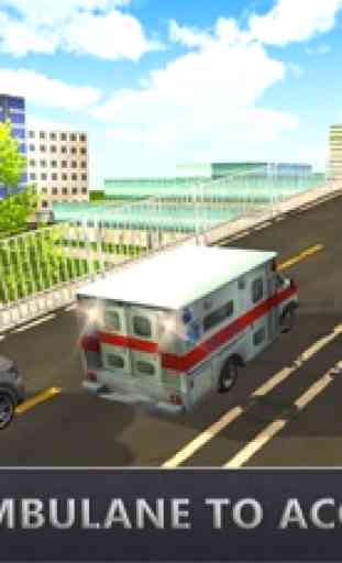 Vera ambulanza di soccorso guida - driver di auto 2