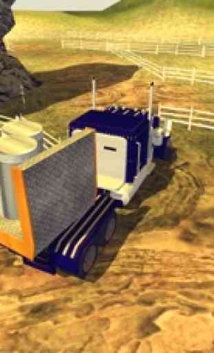 Camion trasportatore in acciaio sim - guida 3D 1