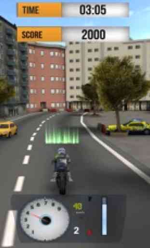 Motociclista di strada 3D 2