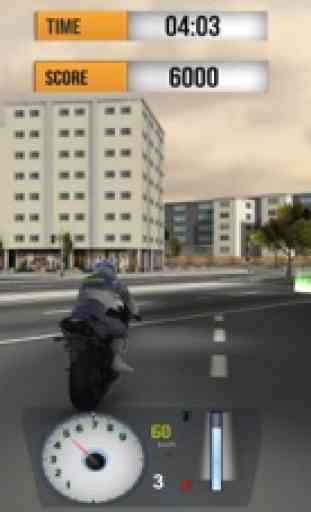 Motociclista di strada 3D 4