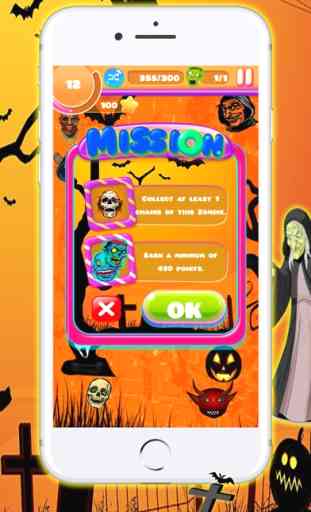 Zombie Match 4 Halloween Game 3