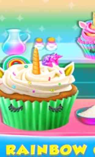 Unicorno Arcobaleno Cupcake 1