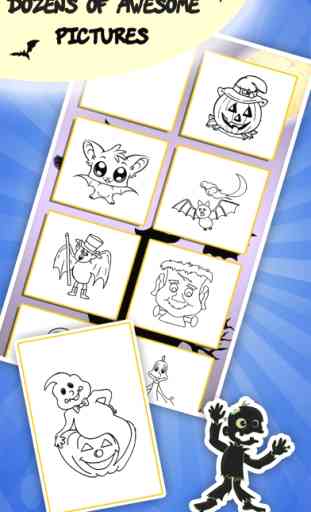 Halloween libro da colorare per i bambini: Bambini di disegno e pittura per bambini giochi 3