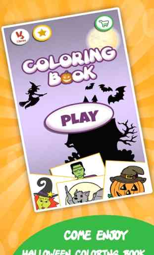 Halloween libro da colorare per i bambini: Bambini di disegno e pittura per bambini giochi 4
