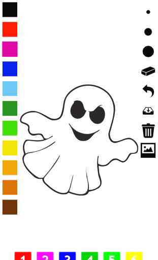 Libro da colorare di Halloween per i bambini: con molte immagini, come strega, fantasma, zucca, gravi, costumi e altro ancora. Gioco per imparare: come disegnare un quadro 4