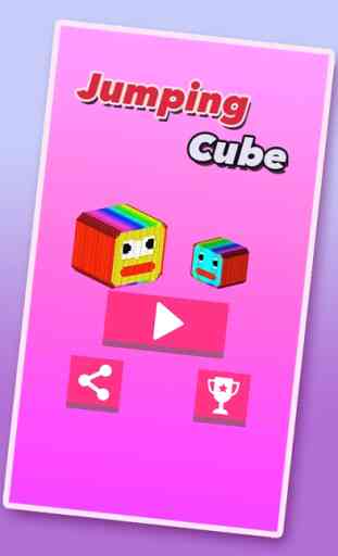 Cubo di salto - Pixel building blocks adventure 1