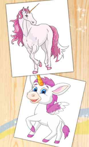 Disegni da colorare unicorno animali fantastici 4