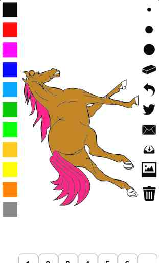 Libro da colorare di cavalli per bambini: impara a colorare un pony e un cavallo in azione 1
