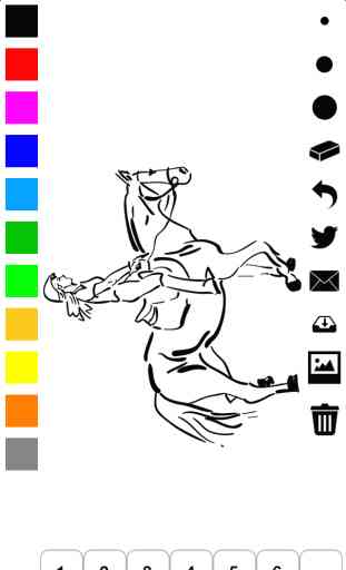 Libro da colorare di cavalli per bambini: impara a colorare un pony e un cavallo in azione 2