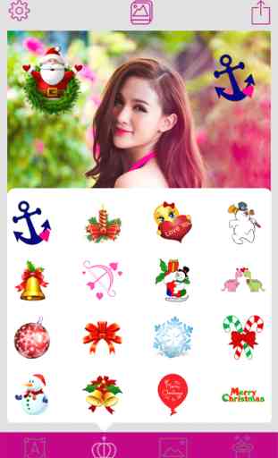 Lovely Natale Foto Collage Arte & Xmas Sticker 1