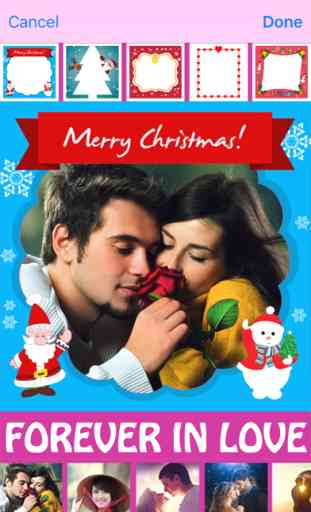 Lovely Natale Foto Collage Arte & Xmas Sticker 2