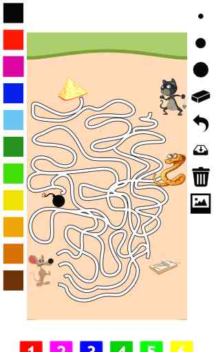 Labyrinth Learning Games - Imparare gioco per i bambini di età 3-5: labirinti, giochi e puzzle per la scuola materna, scuola materna, scuola elementare o la scuola materna con gli animali. Aiuta cane, coniglio, e pirata attraverso il labirinto 3