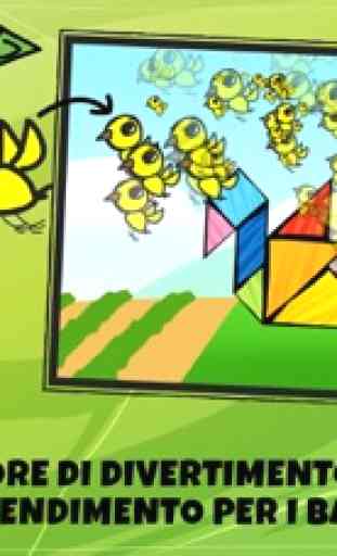 Puzzle Tangrams per Bambini: Edifici & Case 3