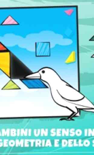 Swipea Puzzle Tangrams per Bambini: Uccelli 1