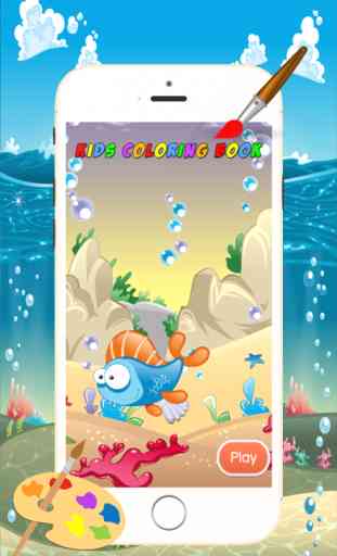 Marine Animals Coloring Book - All in 1 Sea Animals disegno e pittura colorato per i bambini giochi gratis 1
