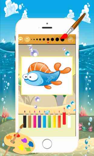 Marine Animals Coloring Book - All in 1 Sea Animals disegno e pittura colorato per i bambini giochi gratis 2