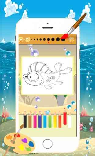 Marine Animals Coloring Book - All in 1 Sea Animals disegno e pittura colorato per i bambini giochi gratis 3