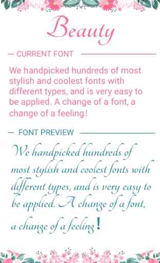 Beauty Font for FlipFont , Cool Fonts Text Free 1