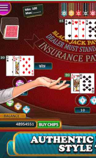 BlackJack -21 Casino Card Game 1
