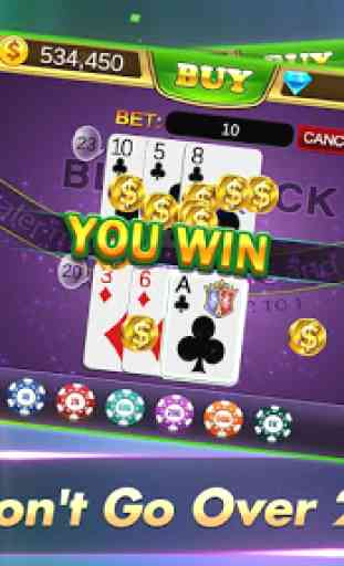 Blackjack 21 Free - Casino Black Jack Trainer Game 3