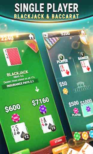 Blackjack & Baccarat - Casino Card Game 1