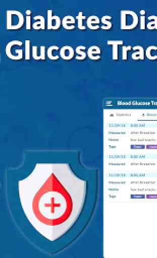 Diario del diabete - Tracciatore della glicemia 1