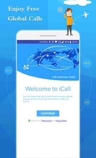 iCall - Free  higher quality voice call 2