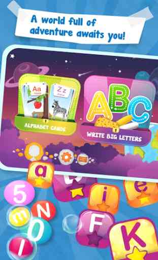 Learn the Universe of English Alphabet and Numbers 2