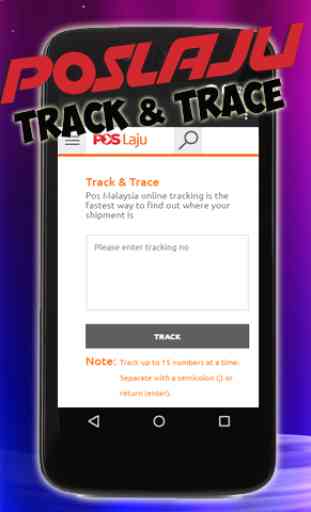 Pos Laju Track and Trace 2