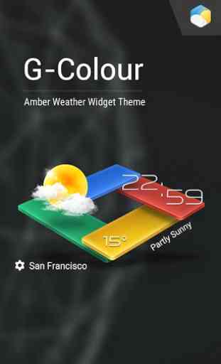 3D G-Color Live Weather Widget 1