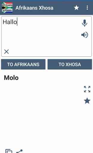 Afrikaans Xhosa Translator 1