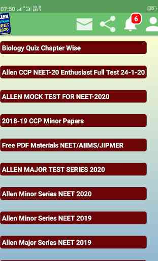 Allen Test Papers NEET-2019 & 2020 4