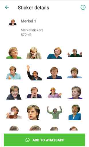 Angela Merkel Sticker für WhatsApp (WAStickerApps) 2